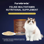 Feline Multivitamin Amino Acid & Trace Element Supplement product overview with pet