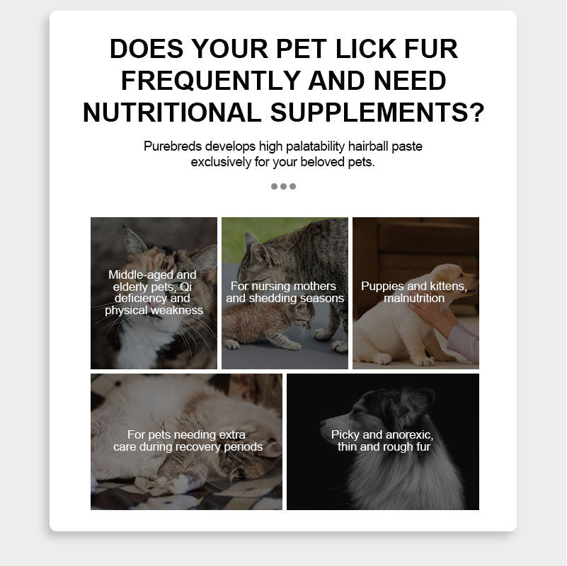 cats that may benefit from Purebreds Hairball Care Paste