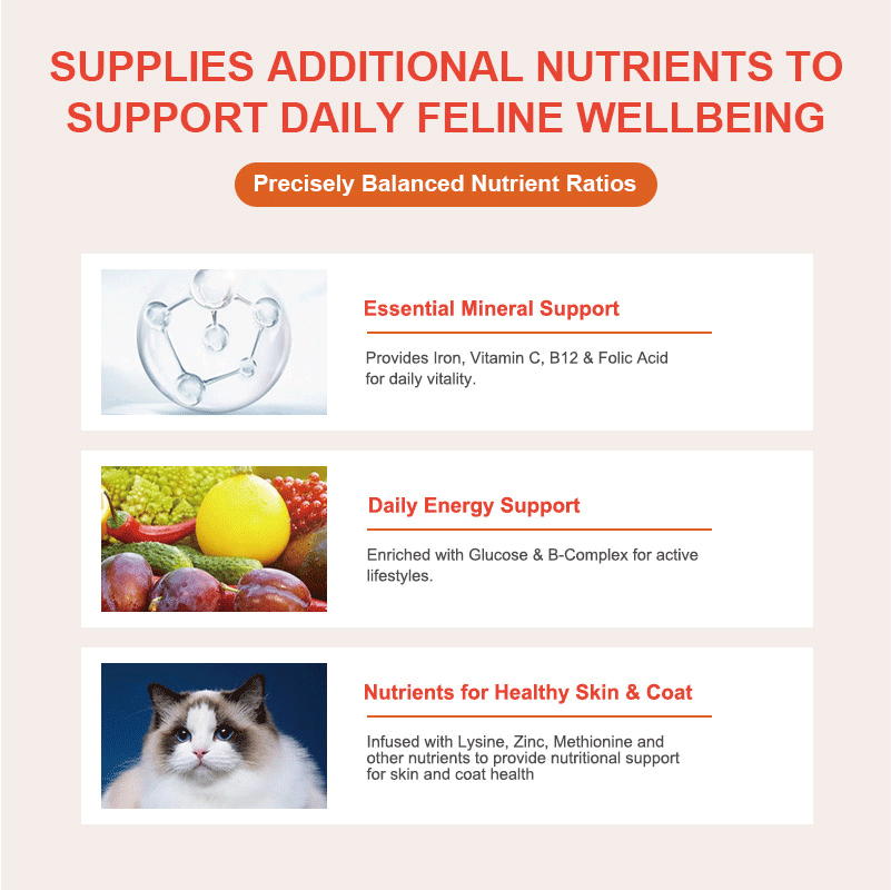 Purebreds Blood-Tonifying Nutritional Supplement for Cats daily vitality support benefits