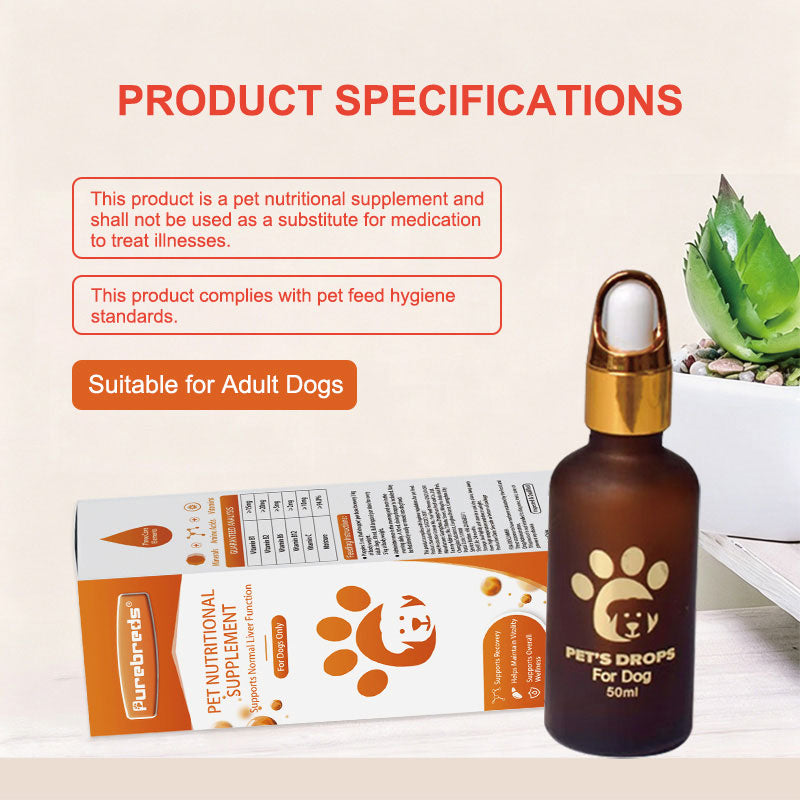 Purebreds Blood-Tonifying Nutritional Supplement for Dogs product specifications