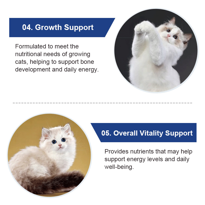 Feline Multivitamin Amino Acid & Trace Element Supplement guaranteed analysis and nutrition information