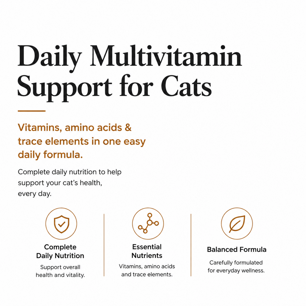 Suplemento de Multivitaminas, Aminoácidos y Oligoelementos para Felinos